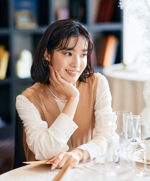 URBAN RESEARCH ROSSO（アーバンリサーチロッソ）の「バイヤスドレス（ワンピース・レディース・ブラック/ゴールド系その他・FREE）」の6枚目の写真