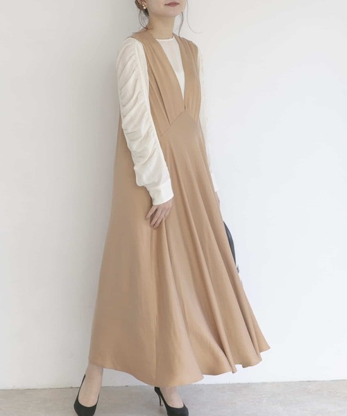 URBAN RESEARCH ROSSO（アーバンリサーチロッソ）の「バイヤスドレス（ワンピース・レディース・ブラック/ゴールド系その他・FREE）」の9枚目の写真