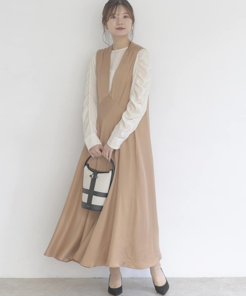 URBAN RESEARCH ROSSO（アーバンリサーチロッソ）の「バイヤスドレス（ワンピース・レディース・ブラック/ゴールド系その他・FREE）」の11枚目の写真