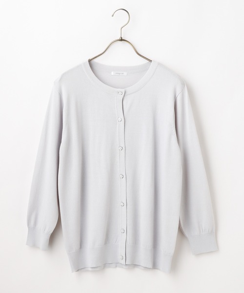 Honeys（ハニーズ）の「８分袖変わり釦カーデ（カーディガン/ボレロ・レディース・ブラック/ネイビー/ベージュ/ホワイト/グリーン/レッド/ライトグレー・LL/L/M/S）」の22枚目の写真