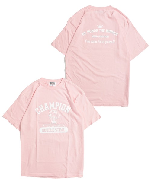 DOUBLE STEAL（ダブルスティール）の「ChampionDOUBZ Tシャツ（Tシャツ/カットソー・メンズ・ホワイト/ブラック/ブルー/シルバーグレー/ダークブラウン/ブルー系その他/グリーン系その他/ライトピンク・MEDIUM/LARGE/X-LARGE/XX-LARGE）」の8枚目の写真