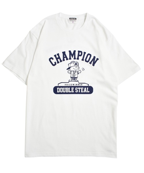DOUBLE STEAL（ダブルスティール）の「ChampionDOUBZ Tシャツ（Tシャツ/カットソー・メンズ・ホワイト/ブラック/ブルー/シルバーグレー/ダークブラウン/ブルー系その他/グリーン系その他/ライトピンク・MEDIUM/LARGE/X-LARGE/XX-LARGE）」の14枚目の写真