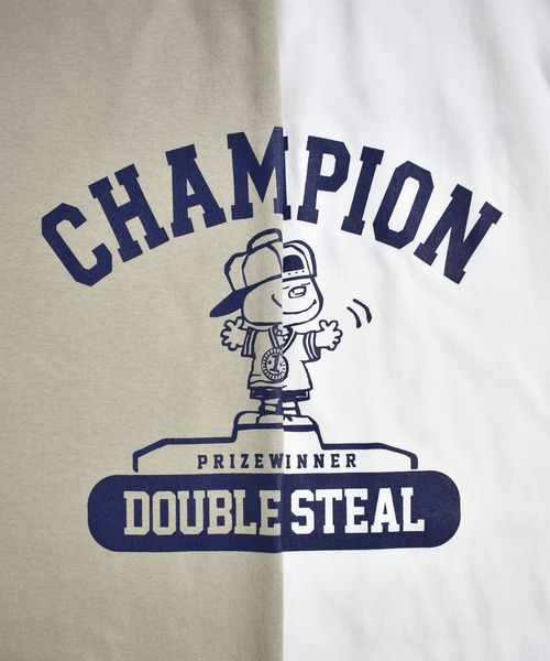 DOUBLE STEAL（ダブルスティール）の「ChampionDOUBZ Tシャツ（Tシャツ/カットソー・メンズ・ホワイト/ブラック/ブルー/シルバーグレー/ダークブラウン/ブルー系その他/グリーン系その他/ライトピンク・MEDIUM/LARGE/X-LARGE/XX-LARGE）」の17枚目の写真
