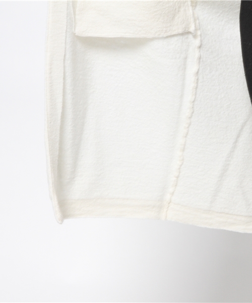 MOUSSY（マウジー）の「OVER-WASHED WOOL LONG KNIT CDK（カーディガン/ボレロ・レディース・ライトグリーン/オフホワイト/ネイビー/トップグレー・FREE）」の15枚目の写真