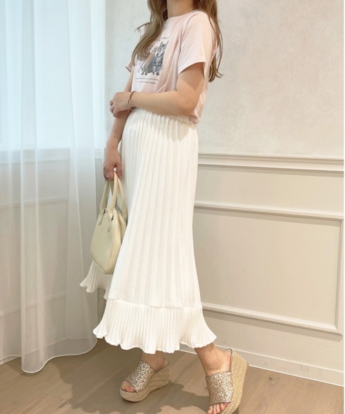 apres jour(アプレジュール)の「プリーツスカート【ZOZOTOWN限定アイテム】(スカート・レディース・ピンクベージュ/アイボリー/ブラック・X-LARGE/フリー)」の2枚目の写真