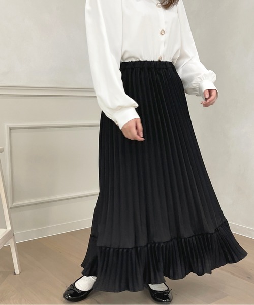 apres jour(アプレジュール)の「プリーツスカート【ZOZOTOWN限定アイテム】(スカート・レディース・ピンクベージュ/アイボリー/ブラック・X-LARGE/フリー)」の3枚目の写真