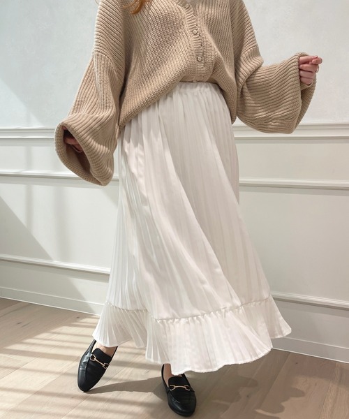 apres jour(アプレジュール)の「プリーツスカート【ZOZOTOWN限定アイテム】(スカート・レディース・ピンクベージュ/アイボリー/ブラック・X-LARGE/フリー)」の5枚目の写真