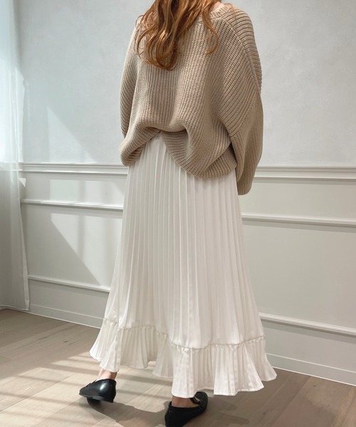 apres jour(アプレジュール)の「プリーツスカート【ZOZOTOWN限定アイテム】(スカート・レディース・ピンクベージュ/アイボリー/ブラック・X-LARGE/フリー)」の8枚目の写真