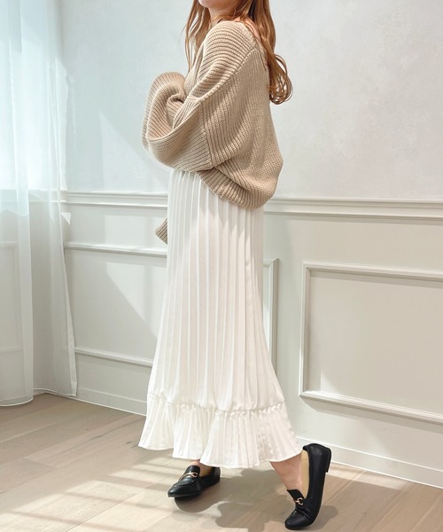 apres jour(アプレジュール)の「プリーツスカート【ZOZOTOWN限定アイテム】(スカート・レディース・ピンクベージュ/アイボリー/ブラック・X-LARGE/フリー)」の10枚目の写真