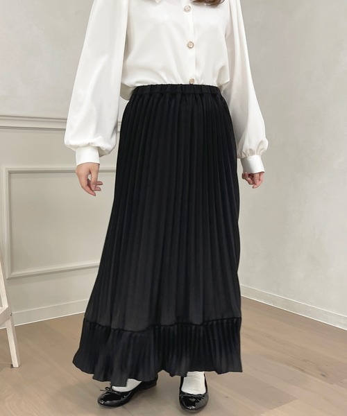apres jour(アプレジュール)の「プリーツスカート【ZOZOTOWN限定アイテム】(スカート・レディース・ピンクベージュ/アイボリー/ブラック・X-LARGE/フリー)」の11枚目の写真