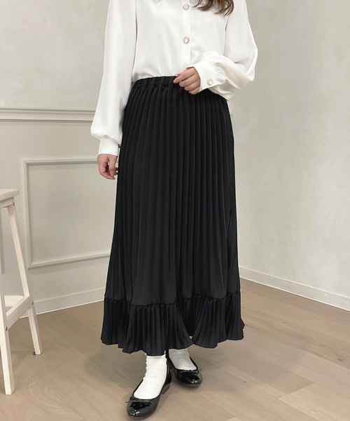 apres jour(アプレジュール)の「プリーツスカート【ZOZOTOWN限定アイテム】(スカート・レディース・ピンクベージュ/アイボリー/ブラック・X-LARGE/フリー)」の12枚目の写真