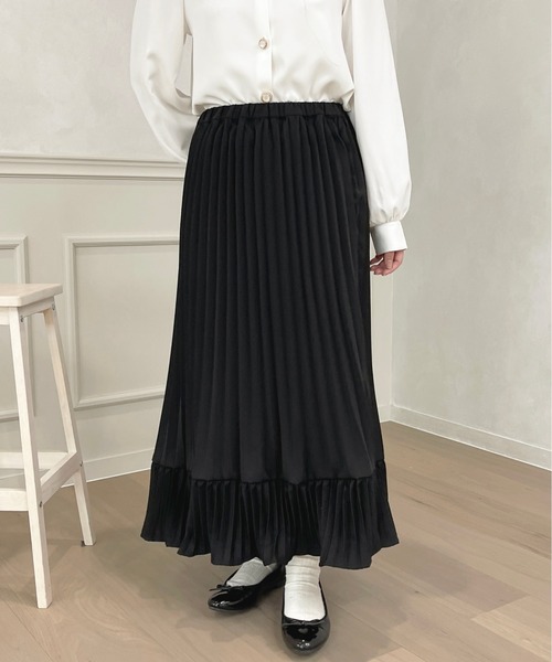apres jour(アプレジュール)の「プリーツスカート【ZOZOTOWN限定アイテム】(スカート・レディース・ピンクベージュ/アイボリー/ブラック・X-LARGE/フリー)」の13枚目の写真
