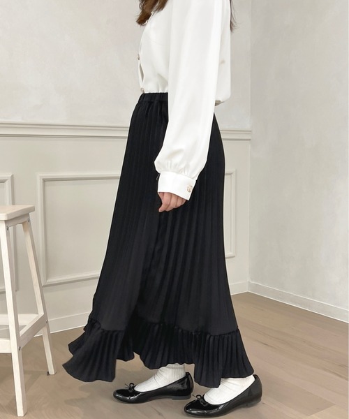 apres jour(アプレジュール)の「プリーツスカート【ZOZOTOWN限定アイテム】(スカート・レディース・ピンクベージュ/アイボリー/ブラック・X-LARGE/フリー)」の16枚目の写真