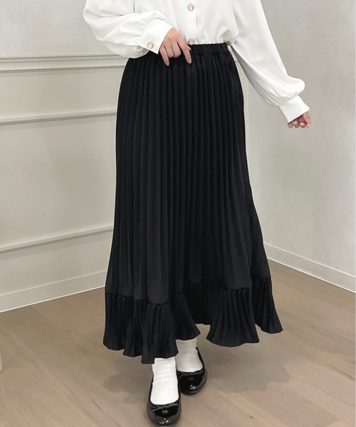 apres jour(アプレジュール)の「プリーツスカート【ZOZOTOWN限定アイテム】(スカート・レディース・ピンクベージュ/アイボリー/ブラック・X-LARGE/フリー)」の17枚目の写真