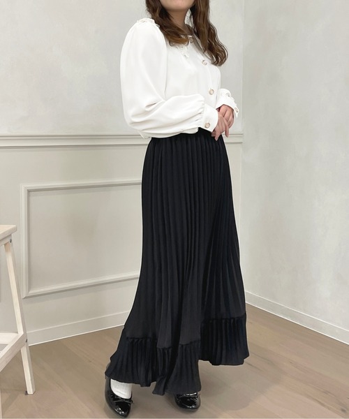 apres jour(アプレジュール)の「プリーツスカート【ZOZOTOWN限定アイテム】(スカート・レディース・ピンクベージュ/アイボリー/ブラック・X-LARGE/フリー)」の18枚目の写真