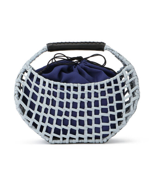 POMTATA（ポンタタ）の「POMTATA/ポンタタ/LAU/KAYA TOTE BAG（かごバッグ・レディース・ベージュ/パープル/オレンジ/ダークブラウン/ライトブルー・FREE）」の4枚目の写真