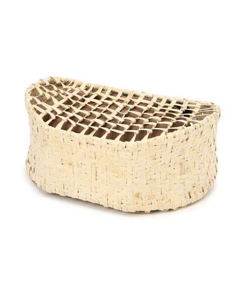 POMTATA（ポンタタ）の「POMTATA/ポンタタ/LAU/KAYA TOTE BAG（かごバッグ・レディース・ベージュ/パープル/オレンジ/ダークブラウン/ライトブルー・FREE）」の8枚目の写真