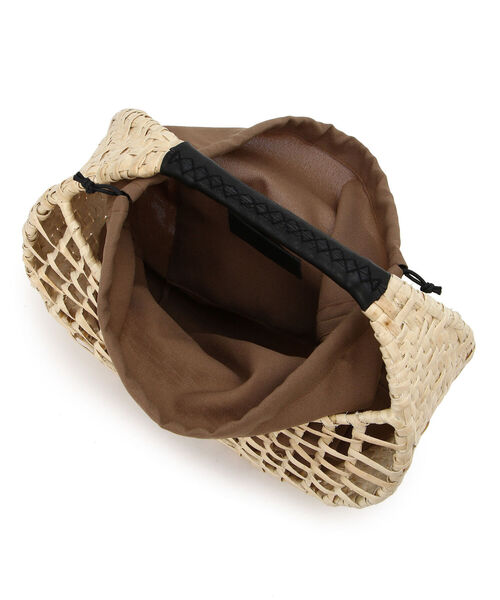 POMTATA（ポンタタ）の「POMTATA/ポンタタ/LAU/KAYA TOTE BAG（かごバッグ・レディース・ベージュ/パープル/オレンジ/ダークブラウン/ライトブルー・FREE）」の9枚目の写真