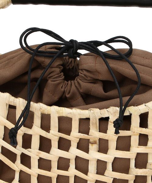 POMTATA（ポンタタ）の「POMTATA/ポンタタ/LAU/KAYA TOTE BAG（かごバッグ・レディース・ベージュ/パープル/オレンジ/ダークブラウン/ライトブルー・FREE）」の11枚目の写真