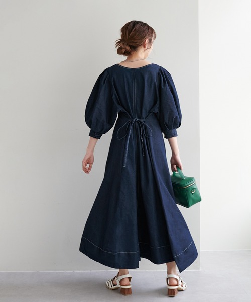 WEB限定/シルエットが変わるAラインワンピース（ワンピース