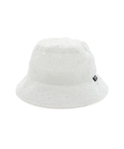 JENNI love(ジェニィラブ)の「フラワーレースバケットハット(ハット・キッズ・ブラック/オフホワイト/ミント・54cm/56cm)」の2枚目の写真