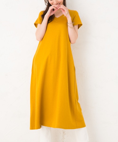 リネンコットンジャージーワンピース ワンピース Aunt Lily アントリリー のファッション通販 Zozotown