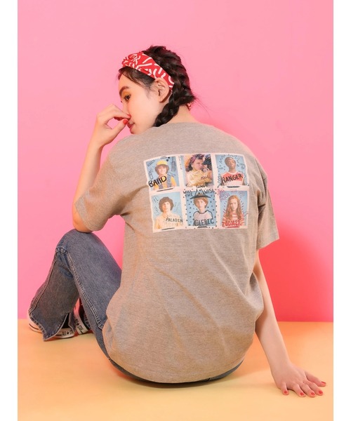 Green Parks(グリーンパークス)の「■STRANGER THINGS FriendsT(Tシャツ/カットソー・レディース・グレー・FREE)」の7枚目の写真