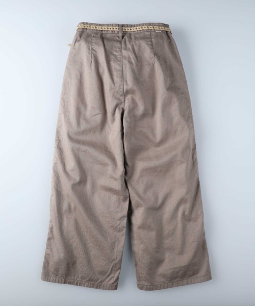 SOMETHING(サムシング)の「【SOMETHING】ベルト付きタックワイドパンツ(その他パンツ・レディース・ベージュ・XS/M/S)」の14枚目の写真