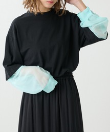 Lui's | シアースリーブドッキング2WAYトップス(Tシャツ/カットソー)