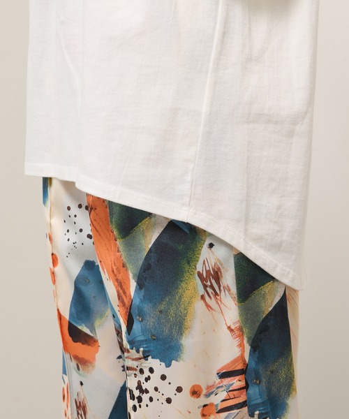 Lui's（ルイス）の「シアースリーブドッキング2WAYトップス（Tシャツ/カットソー・レディース・ホワイト/ブラック/レッド・FREE）」の16枚目の写真