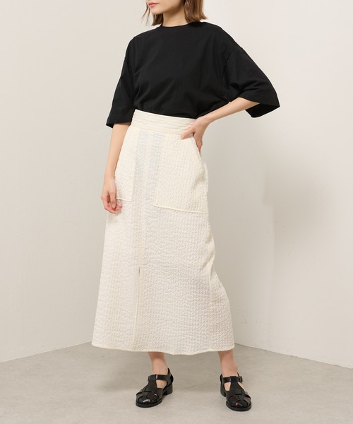 Lui's（ルイス）の「シアースリーブドッキング2WAYトップス（Tシャツ/カットソー・レディース・ホワイト/ブラック/レッド・FREE）」の8枚目の写真