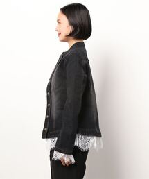 新品 タグ付 axesfemme アクシーズファム　デニムナポレオンジャケット 新品 タグ付 axesfemme アクシーズファム デニムナポレオン