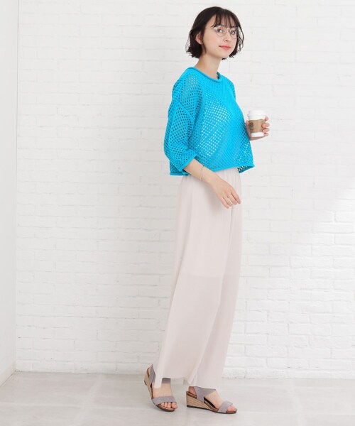 Cutie Blonde(キューティーブロンド)の「◆【S-L】カラープリーツパンツ(その他パンツ・レディース・アイボリー/ダークグリーン/ブラック/黄緑系・02/01/03)」の12枚目の写真