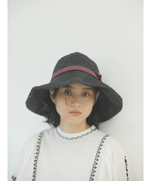 AMERICAN HOLIC（アメリカンホリック）の「たためるペーパーリボンハット（ハット・レディース・ブラック/ネイビー/ナチュラル・FREE）」の10枚目の写真