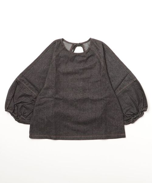 Per sist ence(パーシエンス)の「ライトオンスデニム ランタンスリーブブラウス(シャツ/ブラウス・レディース・ブルー/ブラック・FREE)」の13枚目の写真
