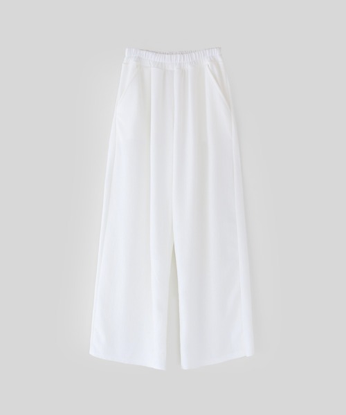 minsobi（ミンソビ）の「ワイドドレープパンツ（その他パンツ・メンズ・ホワイト/ブラック・FREE）」の6枚目の写真