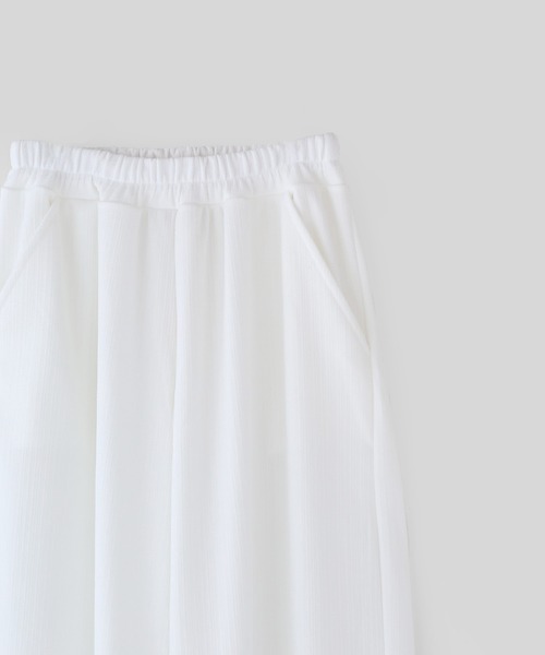 minsobi（ミンソビ）の「ワイドドレープパンツ（その他パンツ・メンズ・ホワイト/ブラック・FREE）」の14枚目の写真