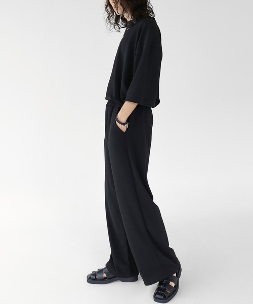 minsobi（ミンソビ）の「ワイドドレープパンツ（その他パンツ・メンズ・ホワイト/ブラック・FREE）」の22枚目の写真