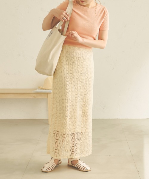 Ambre Neige(アンブルネージュ)の「2WAYカッティングトップス/WEB/EC限定商品(Tシャツ/カットソー・レディース・ブラック/アイボリー/ベビーピンク・FREE)」の8枚目の写真