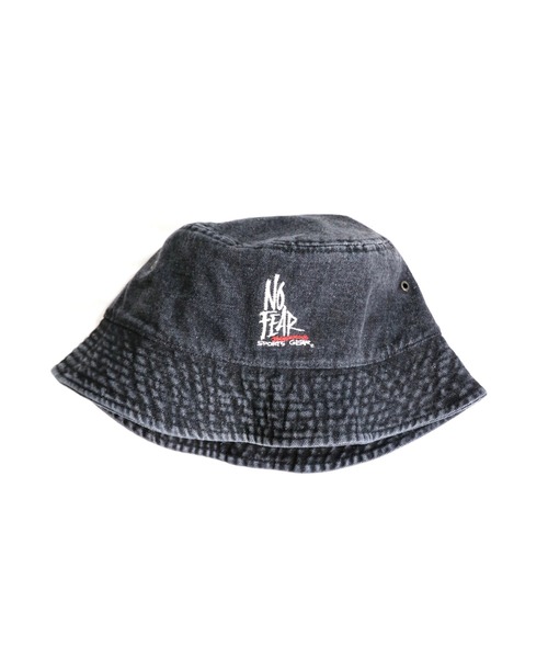 C.E.L.STORE（セルストア）の「NO FEAR/ノーフィア EMB BUCKET HAT 刺繍バケットハット（ハット・メンズ・カーキ/ブラック・LARGE）」の11枚目の写真