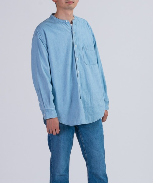 BRICK & SONS（ブリックアンドサンズ）の「リラックス デニムシャツ＜ライトブルー＞（シャツ/ブラウス・メンズ・ライトブルー・LL/M/L）」の13枚目の写真