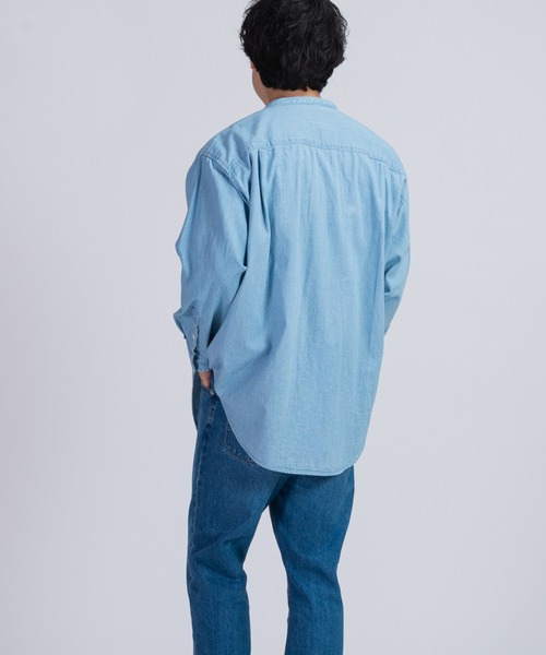 BRICK & SONS（ブリックアンドサンズ）の「リラックス デニムシャツ＜ライトブルー＞（シャツ/ブラウス・メンズ・ライトブルー・LL/M/L）」の16枚目の写真