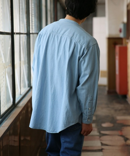 BRICK & SONS（ブリックアンドサンズ）の「リラックス デニムシャツ＜ライトブルー＞（シャツ/ブラウス・メンズ・ライトブルー・LL/M/L）」の11枚目の写真