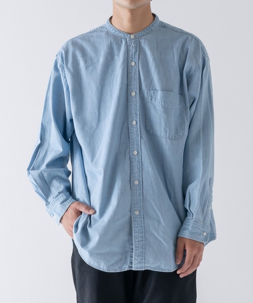 BRICK & SONS（ブリックアンドサンズ）の「リラックス デニムシャツ＜ライトブルー＞（シャツ/ブラウス・メンズ・ライトブルー・LL/M/L）」の20枚目の写真