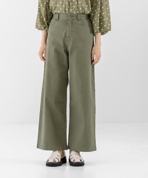 LEPSIM(レプシィム)の「セイヒンゾメストレートパンツ 298227(その他パンツ・レディース・ホワイト/カーキ・MEDIUM/LARGE)」の2枚目の写真