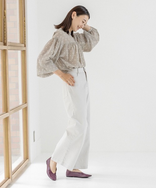 LEPSIM(レプシィム)の「セイヒンゾメストレートパンツ 298227(その他パンツ・レディース・ホワイト/カーキ・MEDIUM/LARGE)」の5枚目の写真