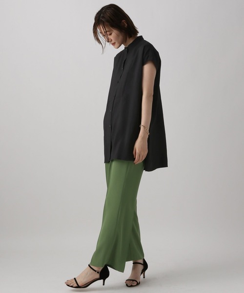 A part by（アパートバイ）の「ハイネックフレンチスリーブブラウス（シャツ/ブラウス・レディース・ブラック/オフホワイト/ピンク/ブルー系その他4・FREE）」の10枚目の写真