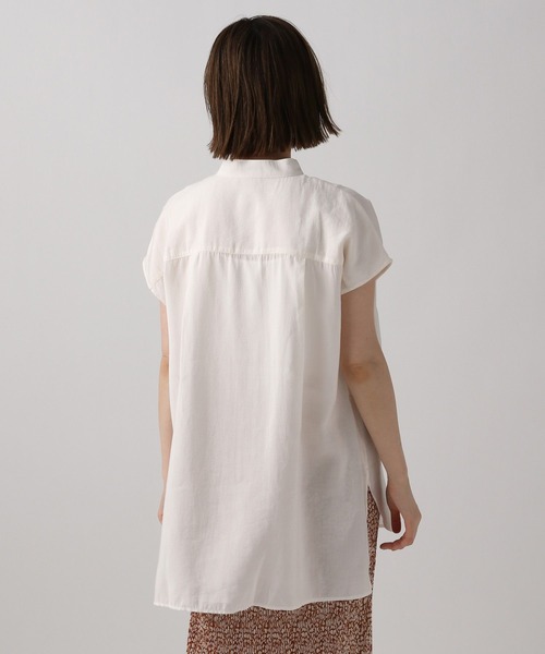 A part by（アパートバイ）の「ハイネックフレンチスリーブブラウス（シャツ/ブラウス・レディース・ブラック/オフホワイト/ピンク/ブルー系その他4・FREE）」の9枚目の写真