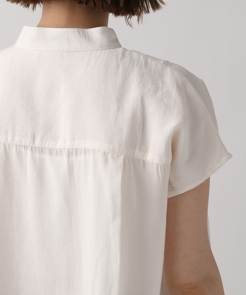 A part by（アパートバイ）の「ハイネックフレンチスリーブブラウス（シャツ/ブラウス・レディース・ブラック/オフホワイト/ピンク/ブルー系その他4・FREE）」の18枚目の写真