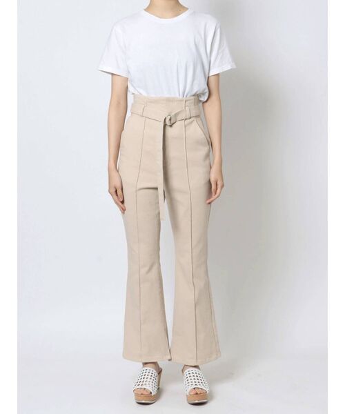 MERCURYDUO（マーキュリーデュオ）の「ベルト付セミフレアパンツ（その他パンツ・レディース・ベージュ・SMALL/MEDIUM）」の10枚目の写真
